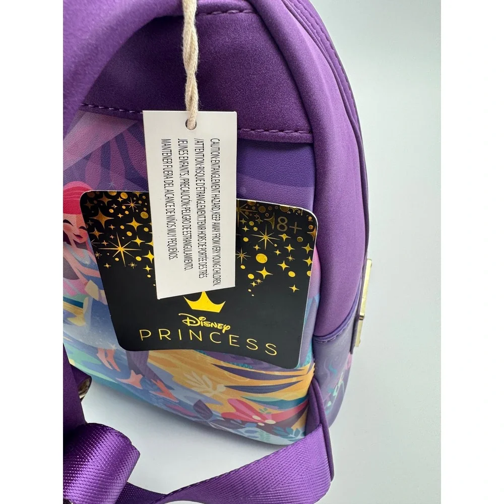 Loungefly Disney Little Mermaid Ariel Castle Mini Backpack Purple NEW‎